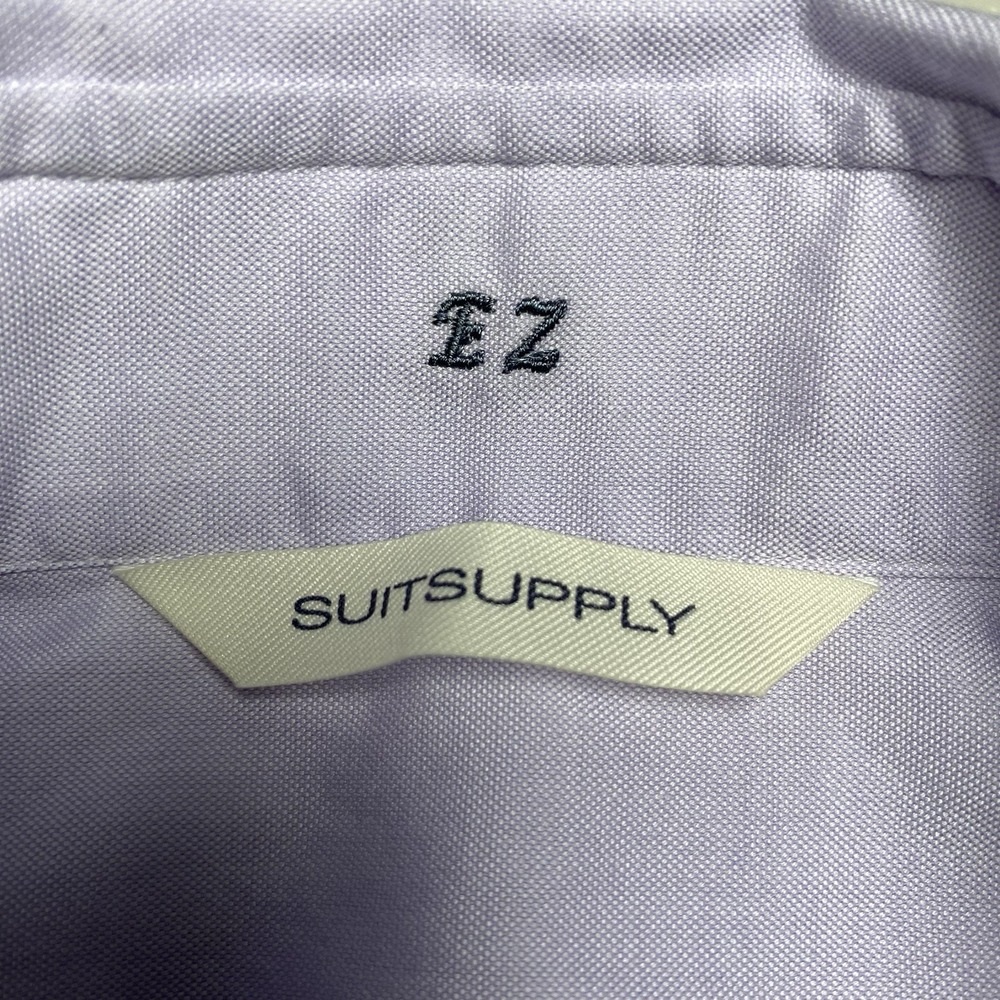 Custom Suitsupply Thomas Mason Dress Shirt (14.5 Extra Slim) Light Purple - Picture 10 of 13